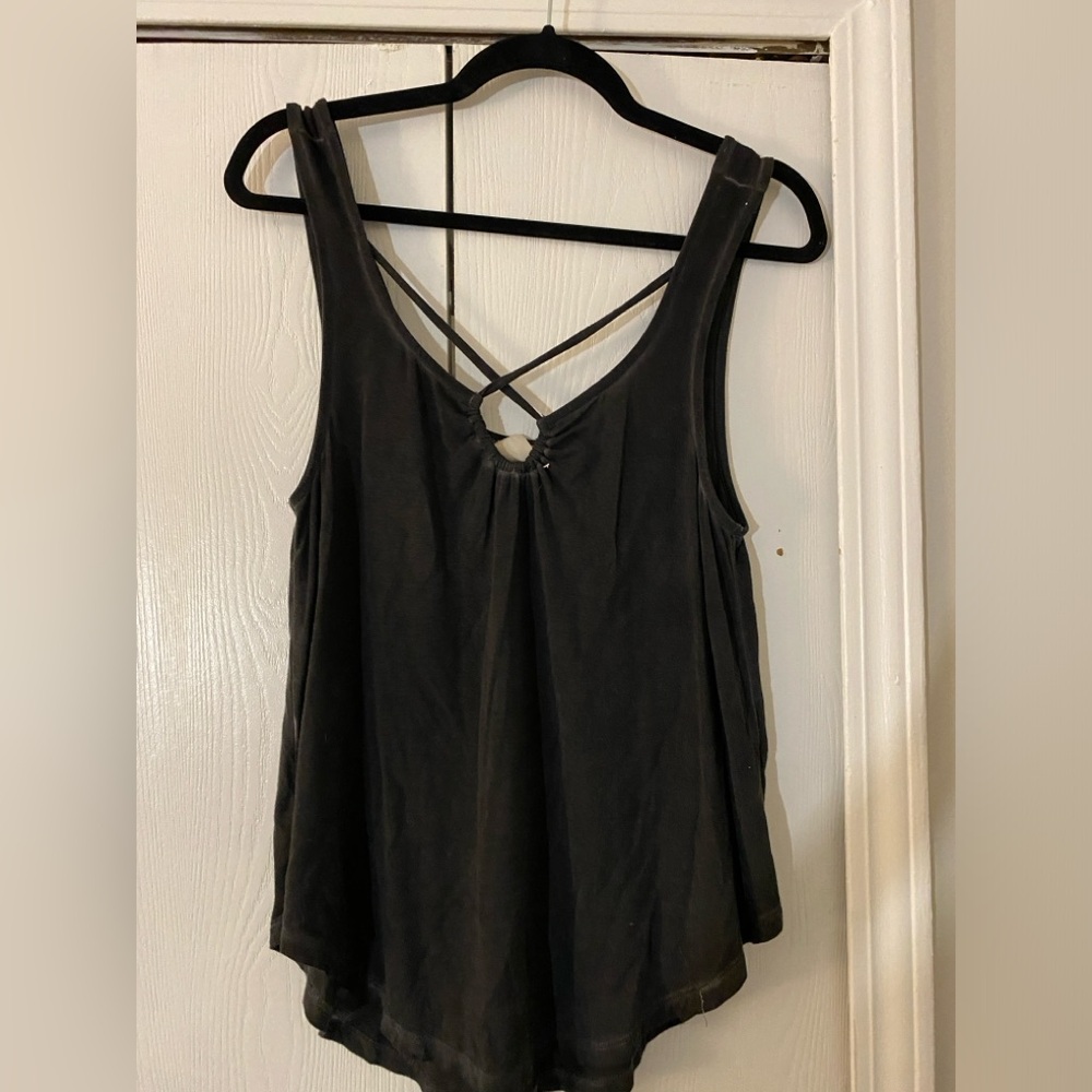 White crow Black Tank top